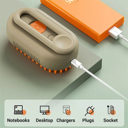 3-in-1 Steam Pet Brush