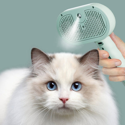 "SteamBrush™ Steam Massage Brush Rose – Dog and Cat Grooming Brush"